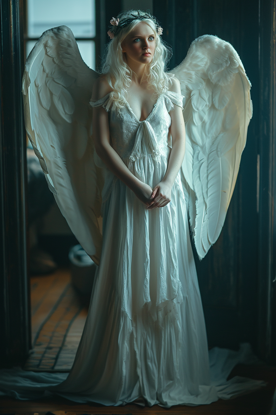 Fullbody Shot of Ethereal Female Angel