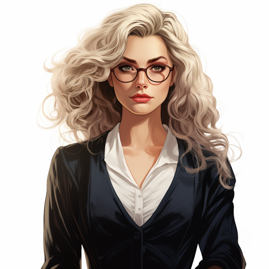 Female Judge Transparent Background Comic Art