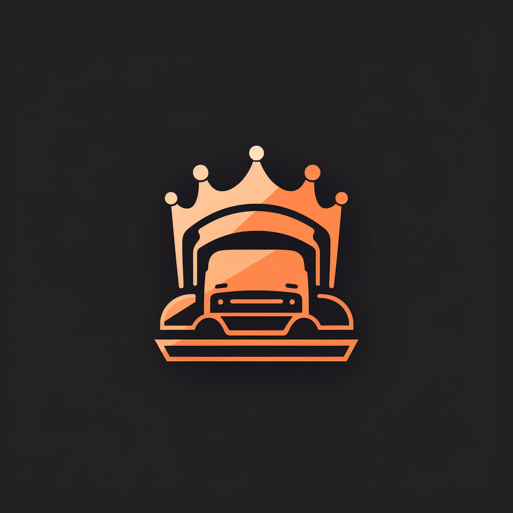 Minimalistic logo for female trucking app