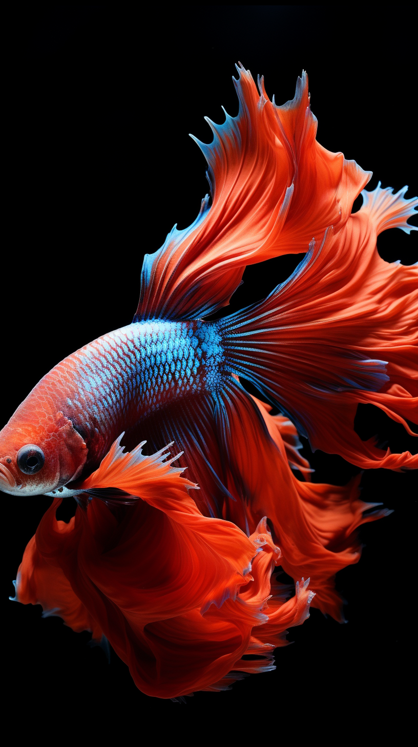 Colorful fighting fish in high definition