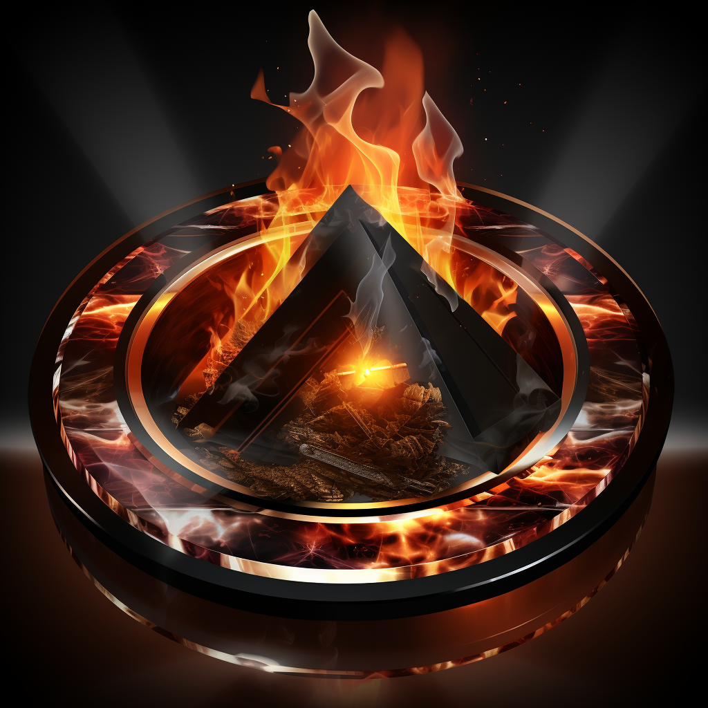 Flat icon of fire