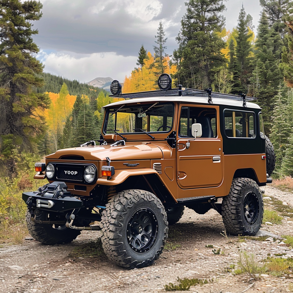 FJ45 light brown black paint