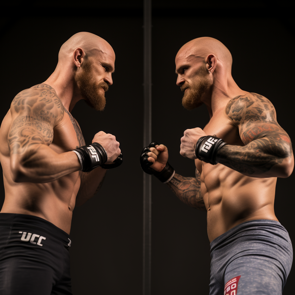 Two flamboyant UFC fighters face-off at weigh-in