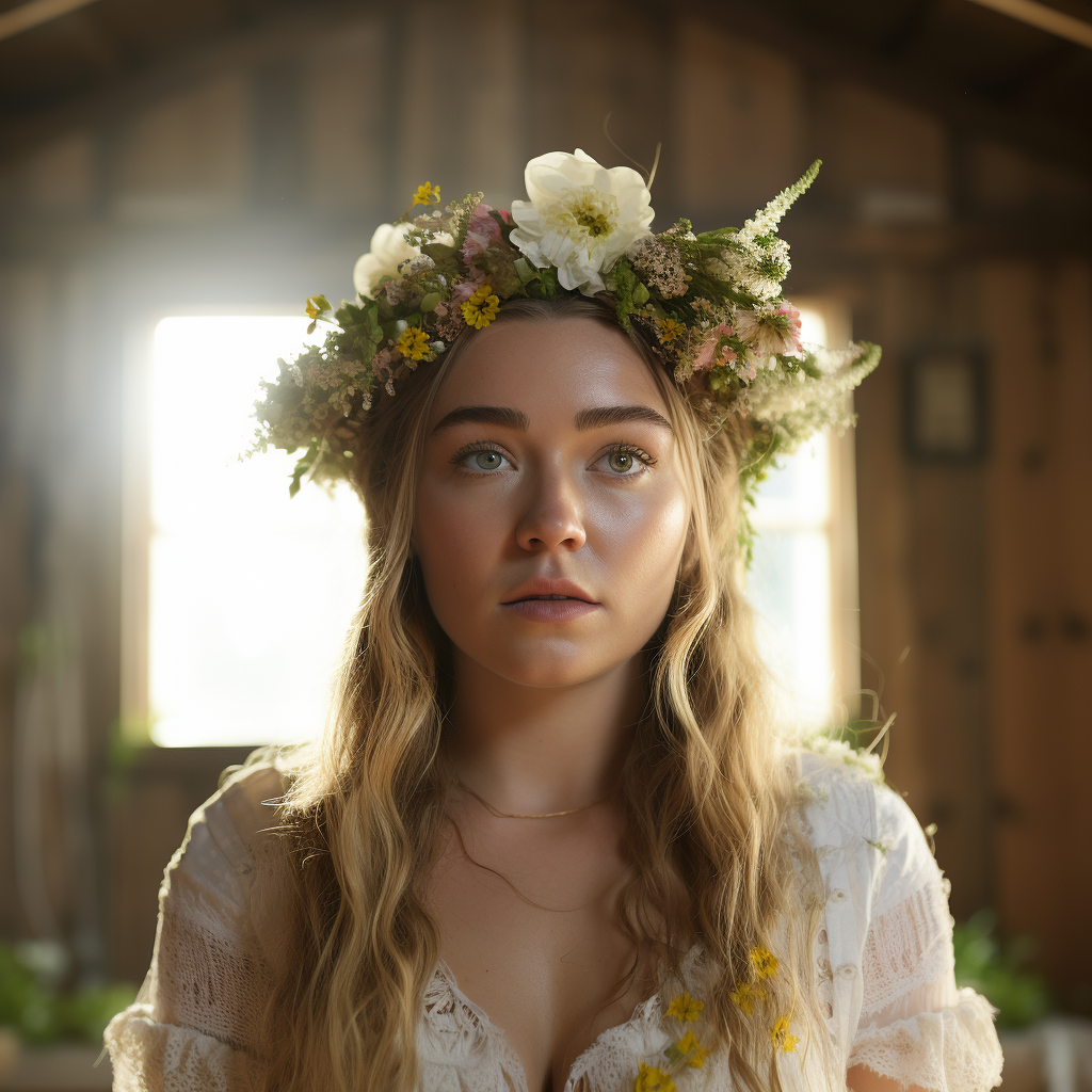 Florence Pugh in Midsommar horror movie