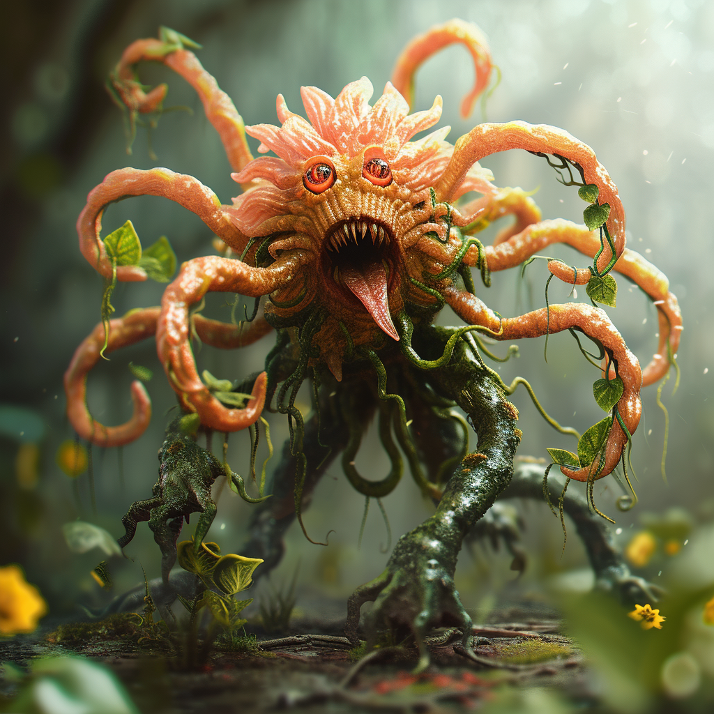 flower monster tendrils photo