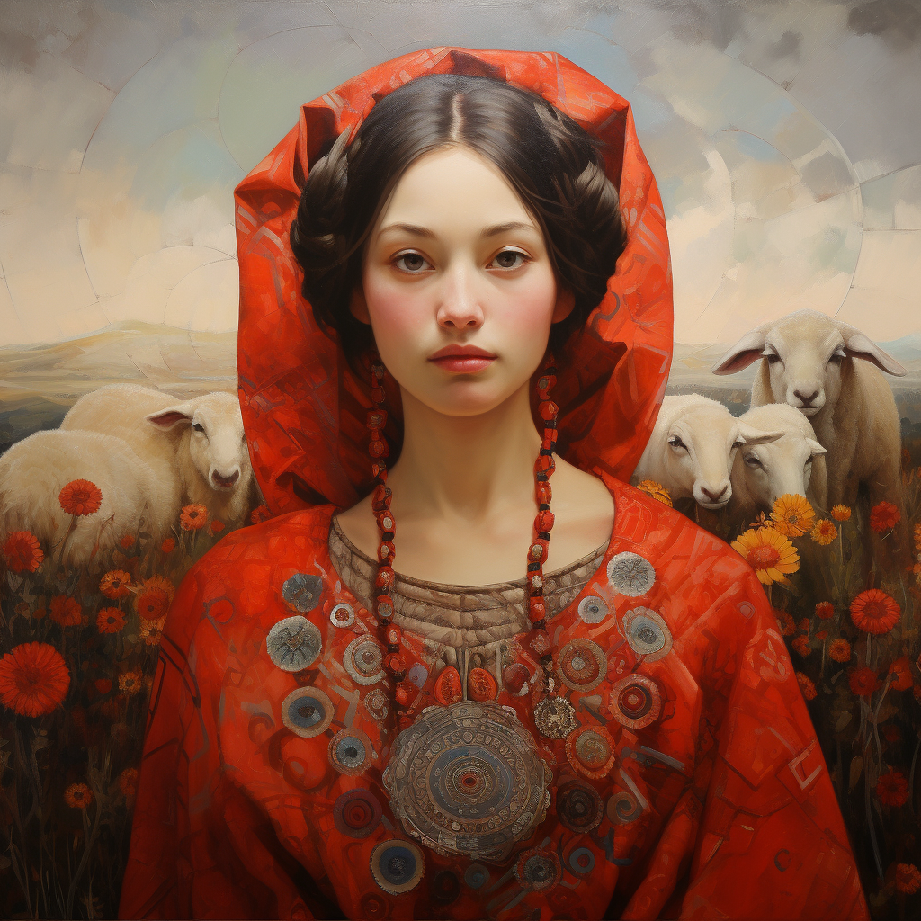 Beautiful Folklore Oil Painting Art