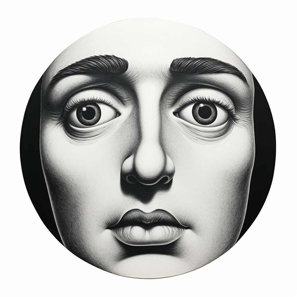 Fornasetti face art print