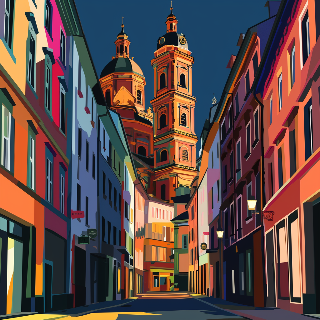 Frauenkirche Lugo Vector Graphic