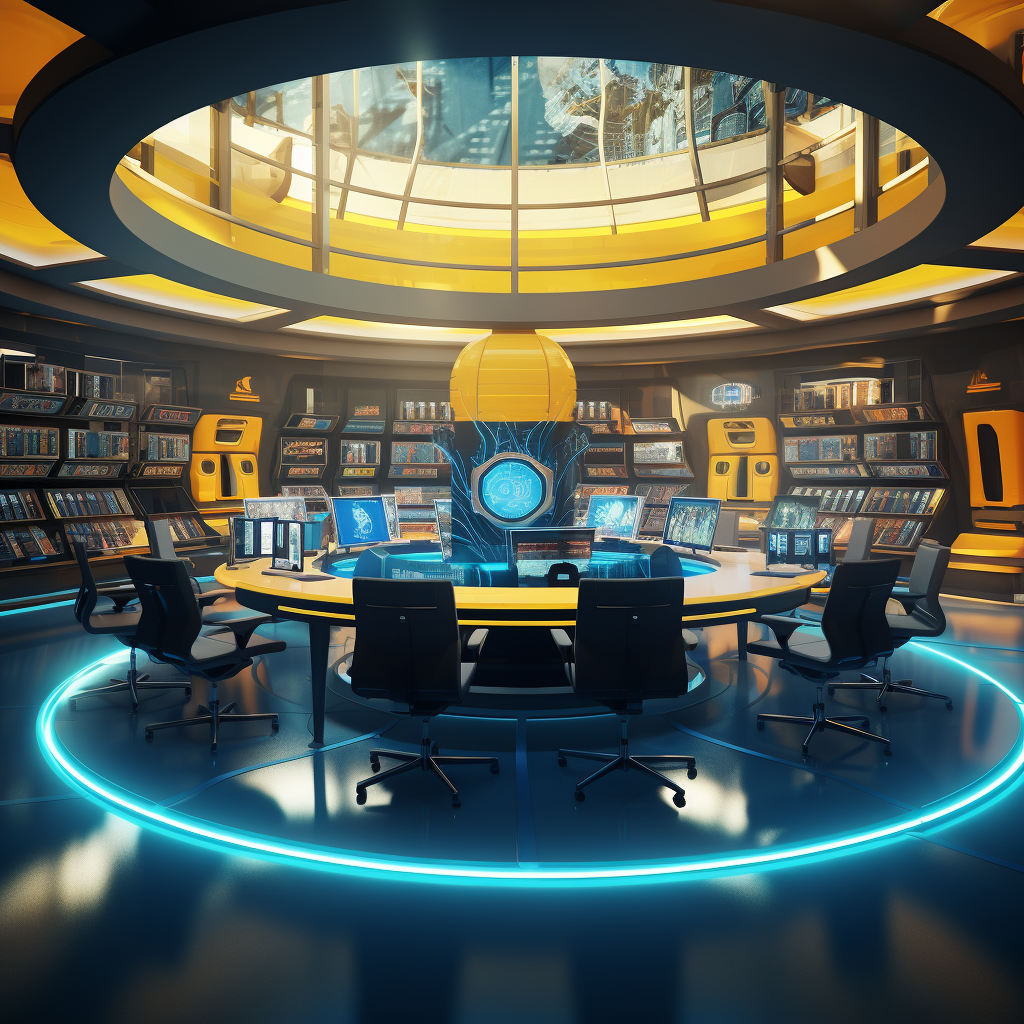 futuristic law library image