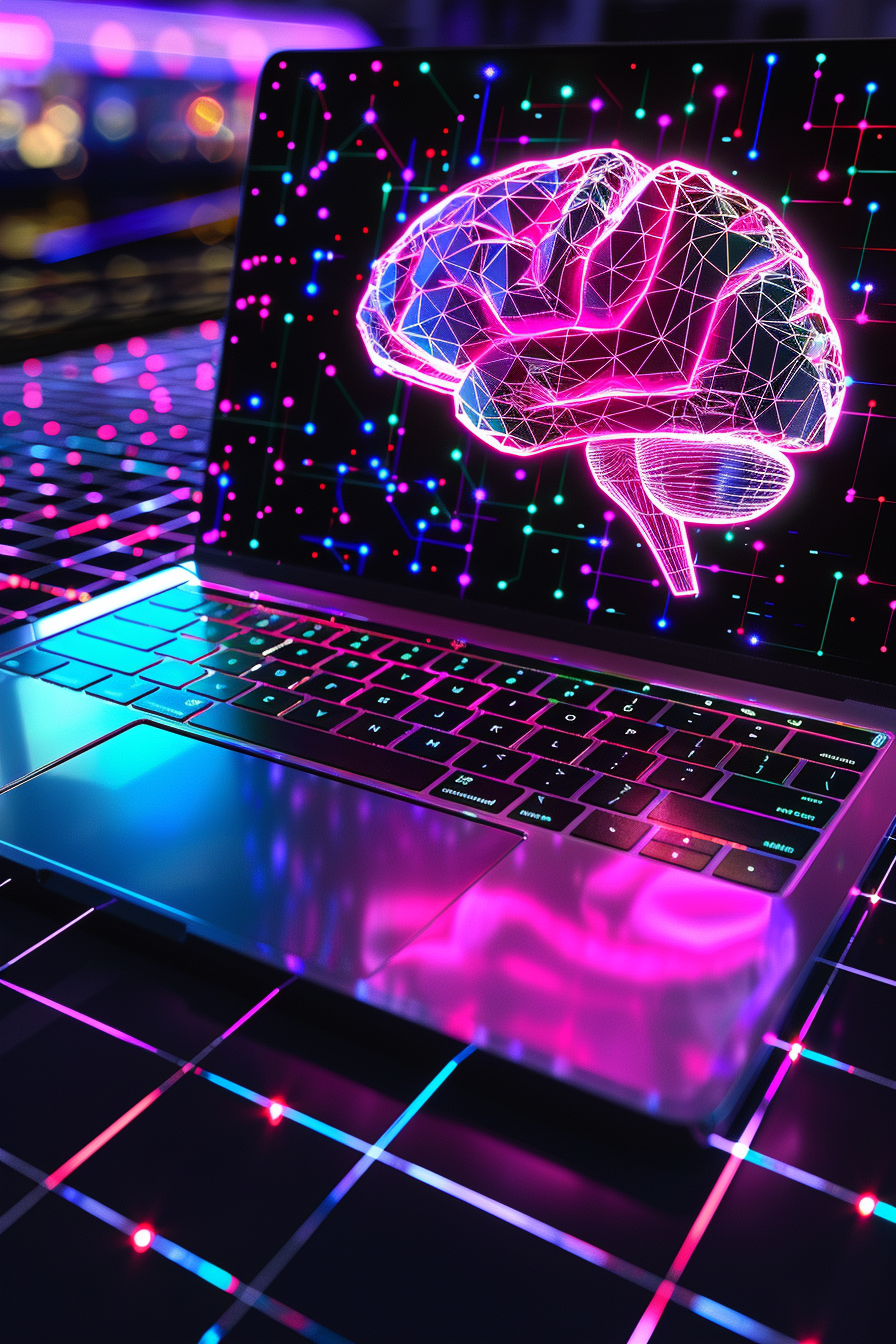 MacBook neural network digital workspace