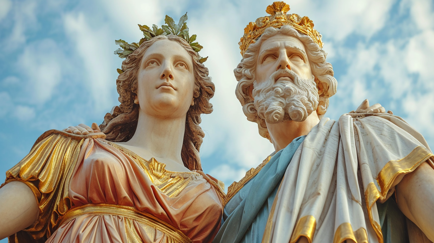 Gaia and Uranus in Greek Mythology