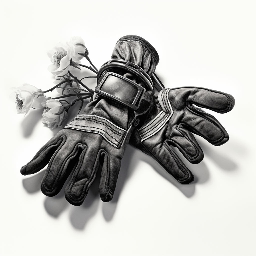 Garden gloves illustration on white background