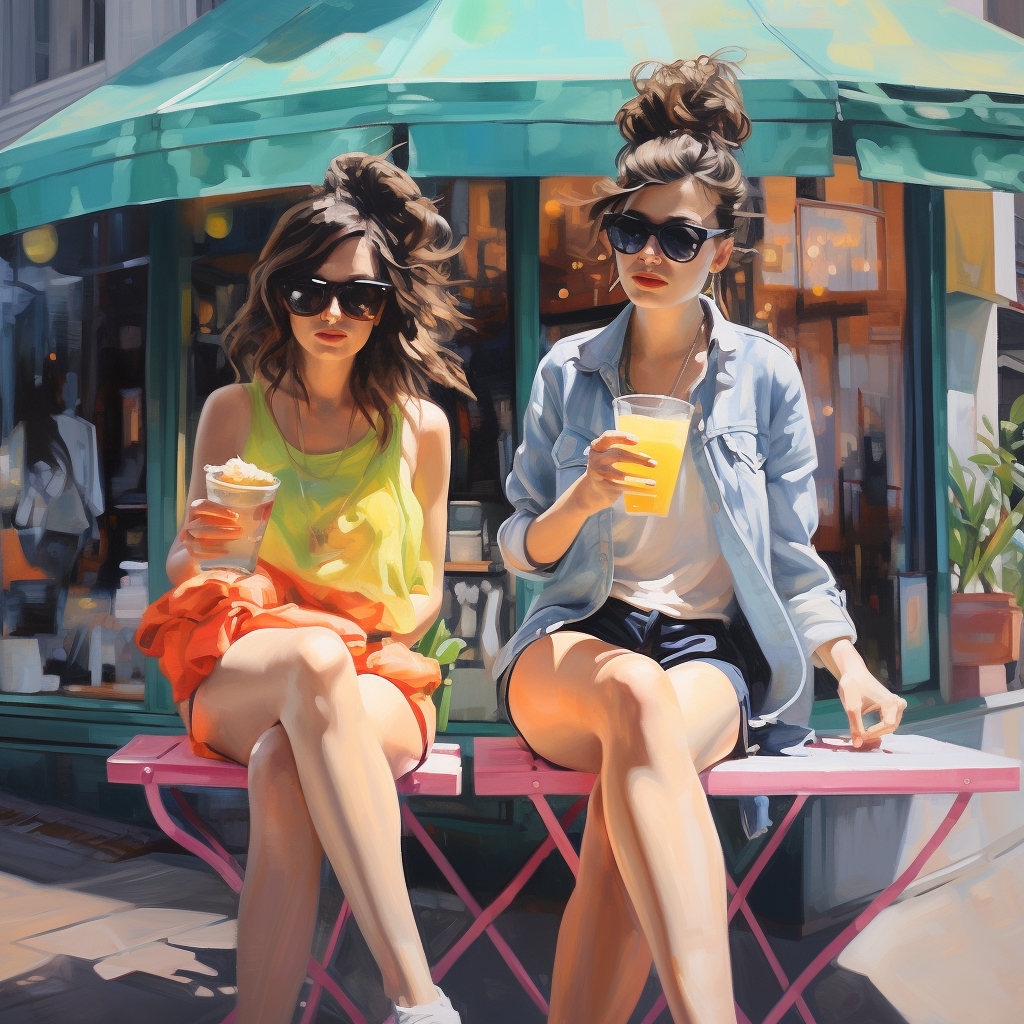 Gemini modern glasses with bright colors