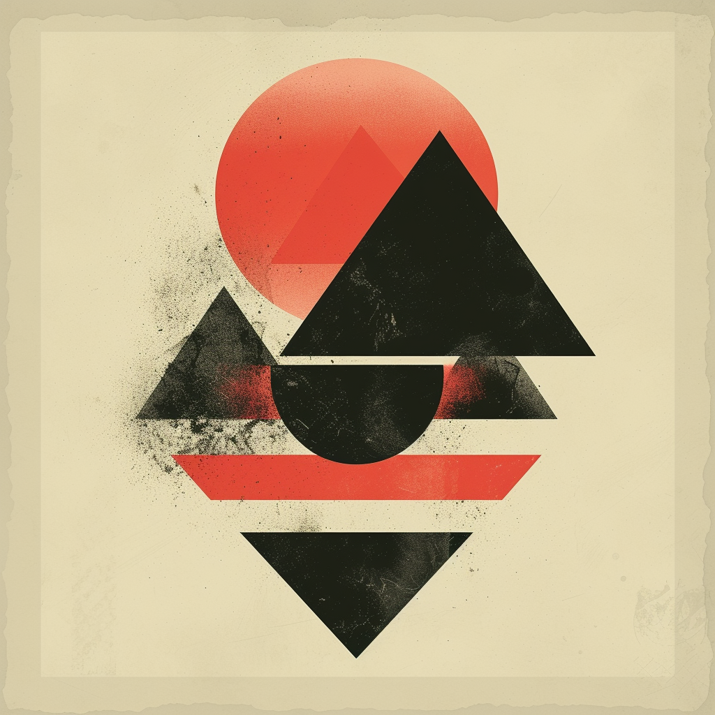 Geometric design poster