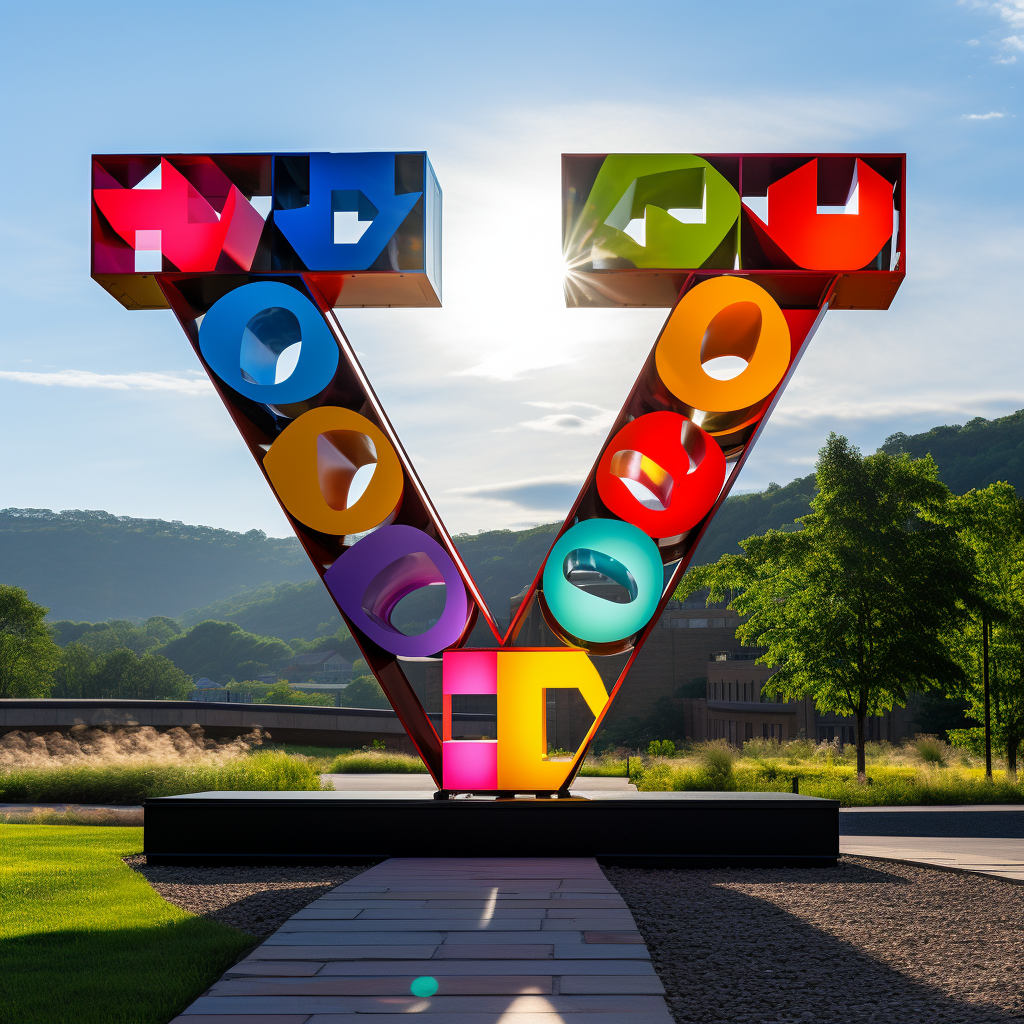 Giant Indiana Sculpture with YESX Letters