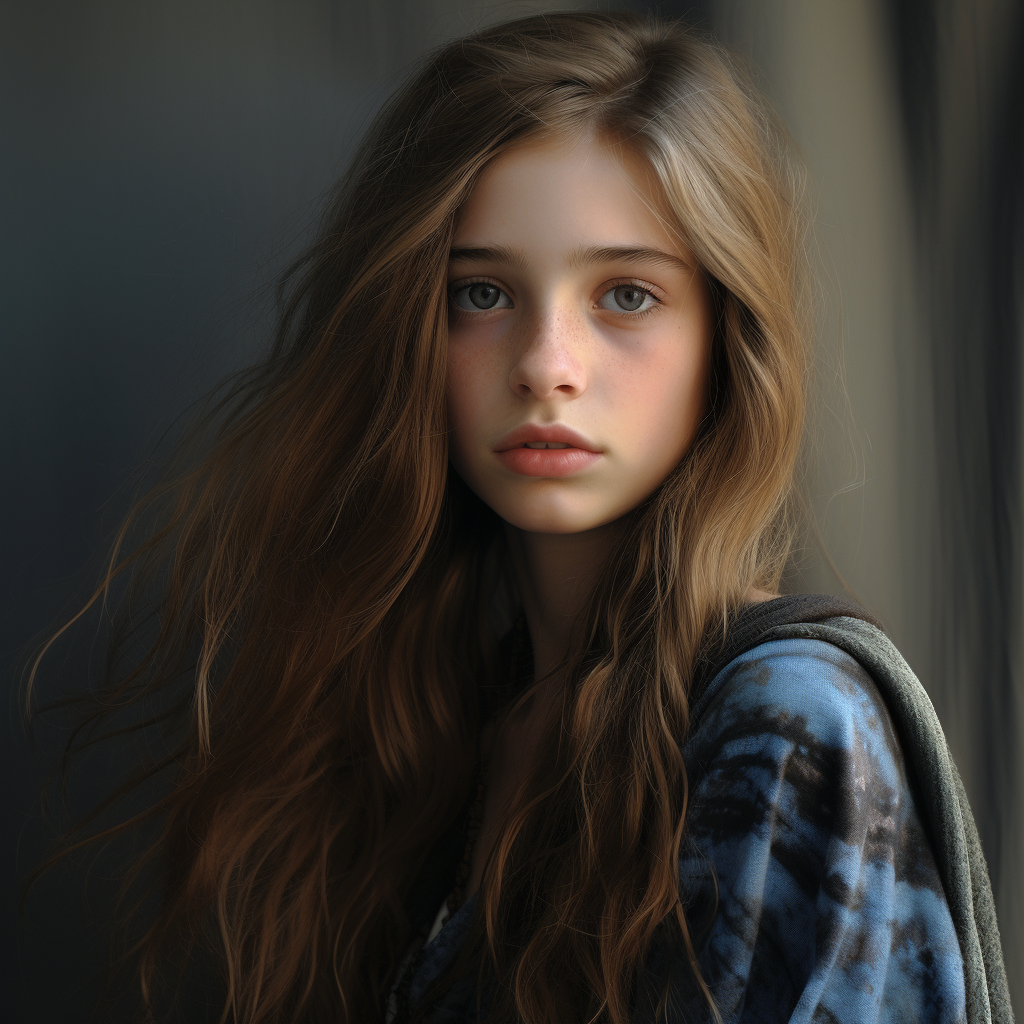 Portrait of 13-Year-Old Girl