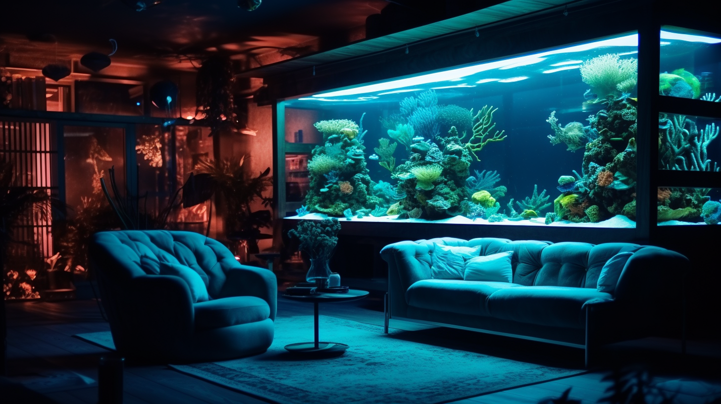 Aqua Glow inside Cozy Pad