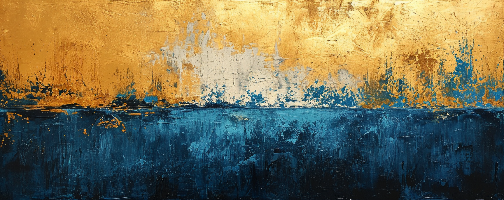 Beautiful gold and blue Rothko print