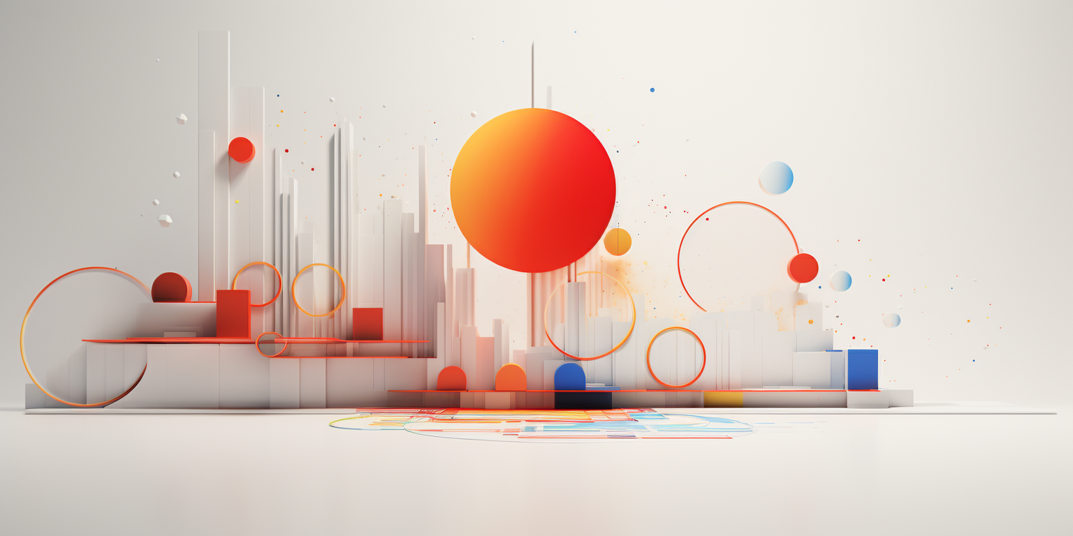 Abstract minimal surreal image for Google Analytics