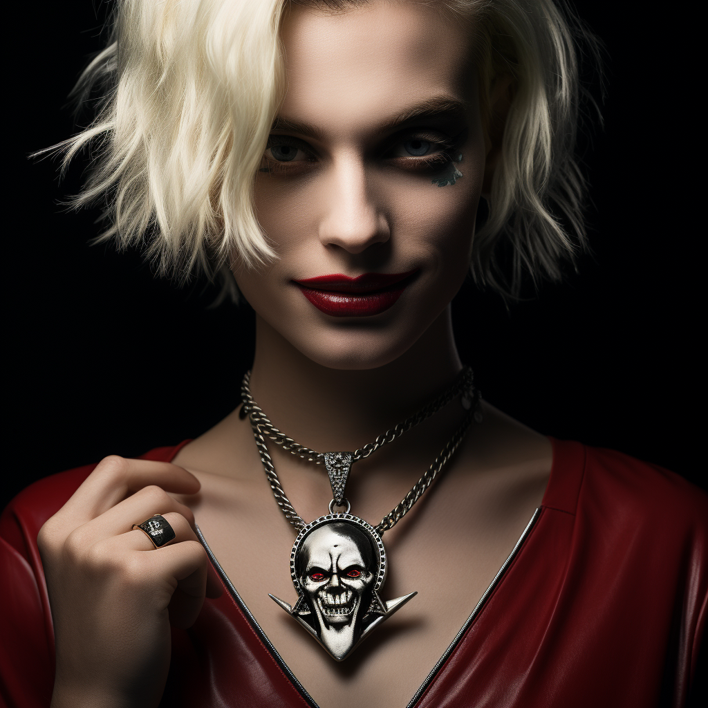 Joker Harley Quinn necklace image