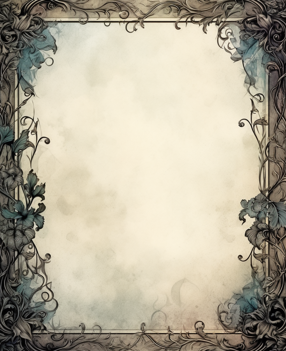 Gothic letter background with muted colors design