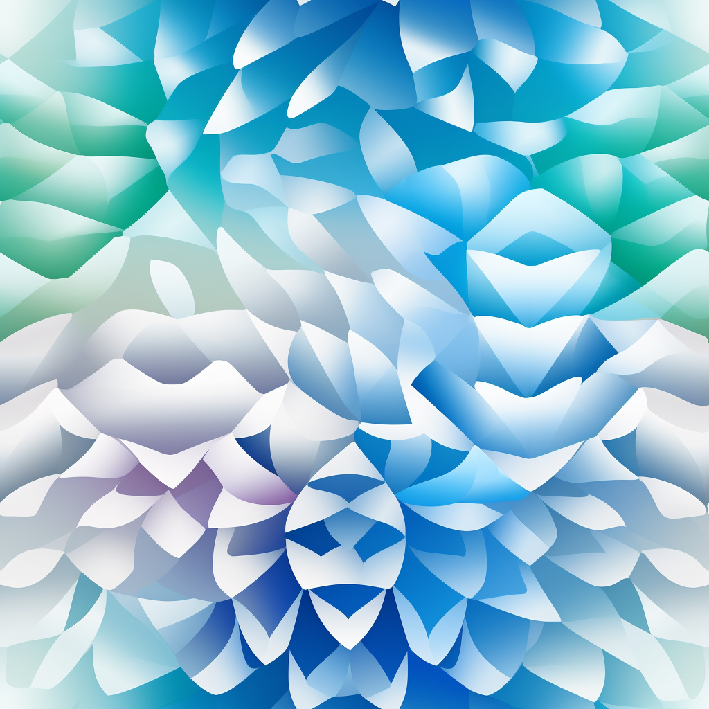 Gradient pattern with white edges