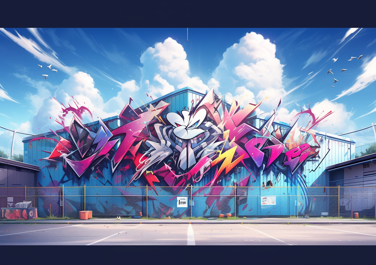 Vibrant graffiti mural captured by Janusz Kamiński and James Cameron