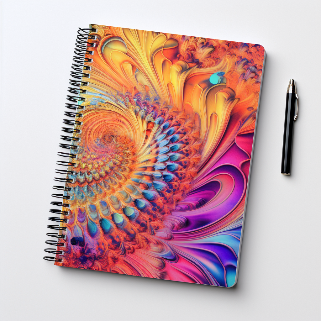 Colorful gratitude journal cover design