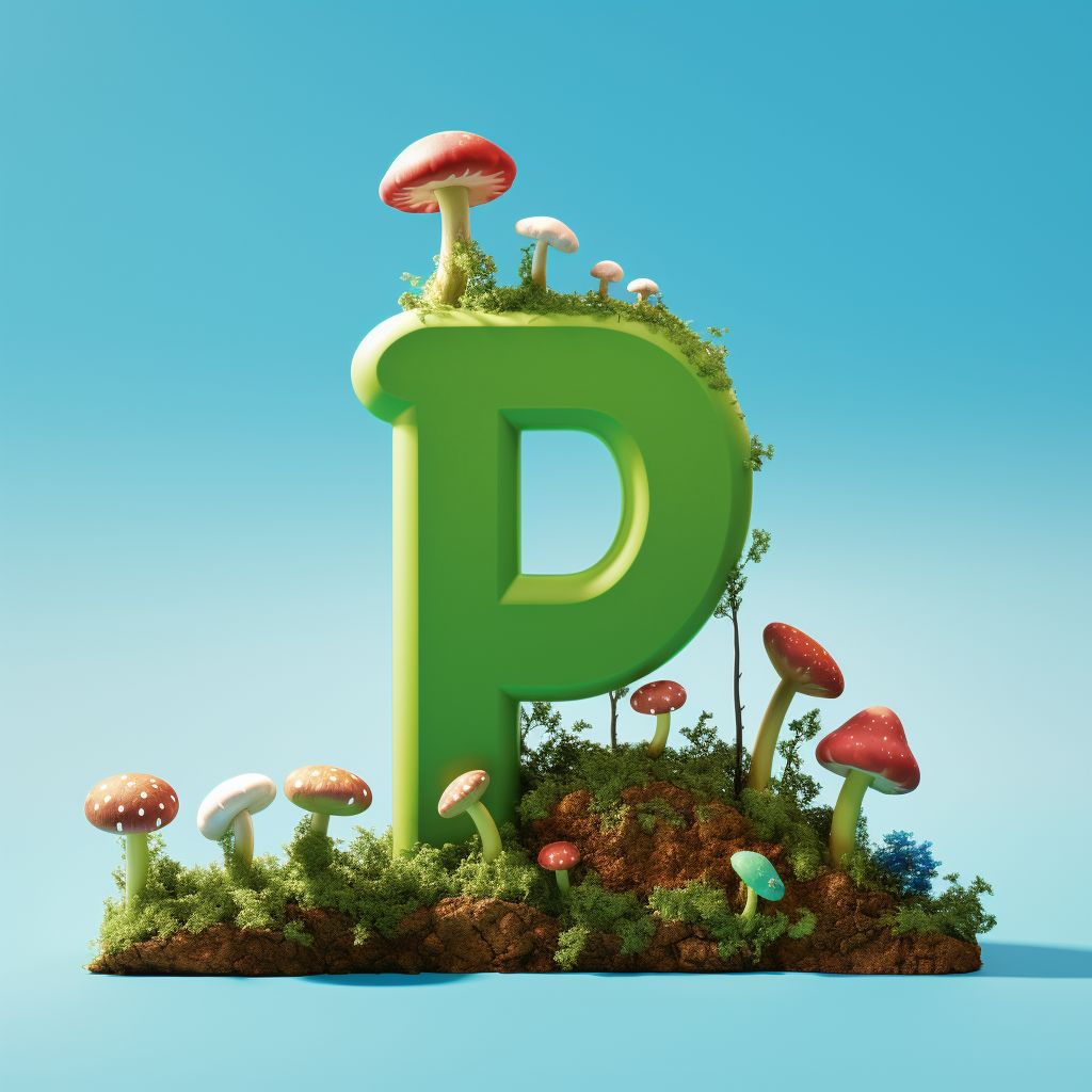 Vibrant 3D 'Growth' Word Image