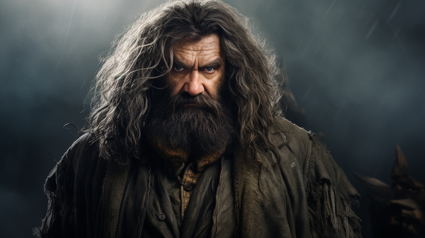 Hagrid Giant with Black Hair