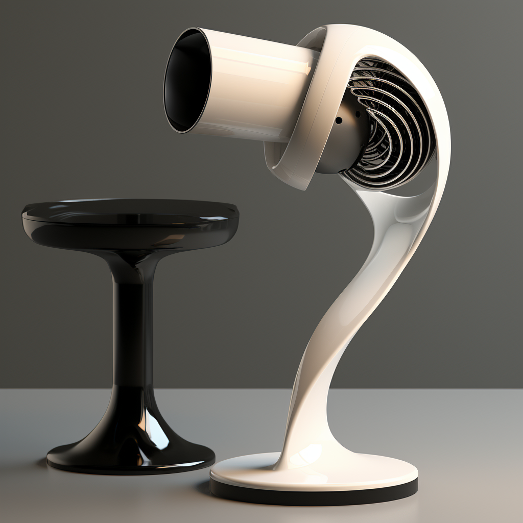 Modern hair dryer stand for convenience