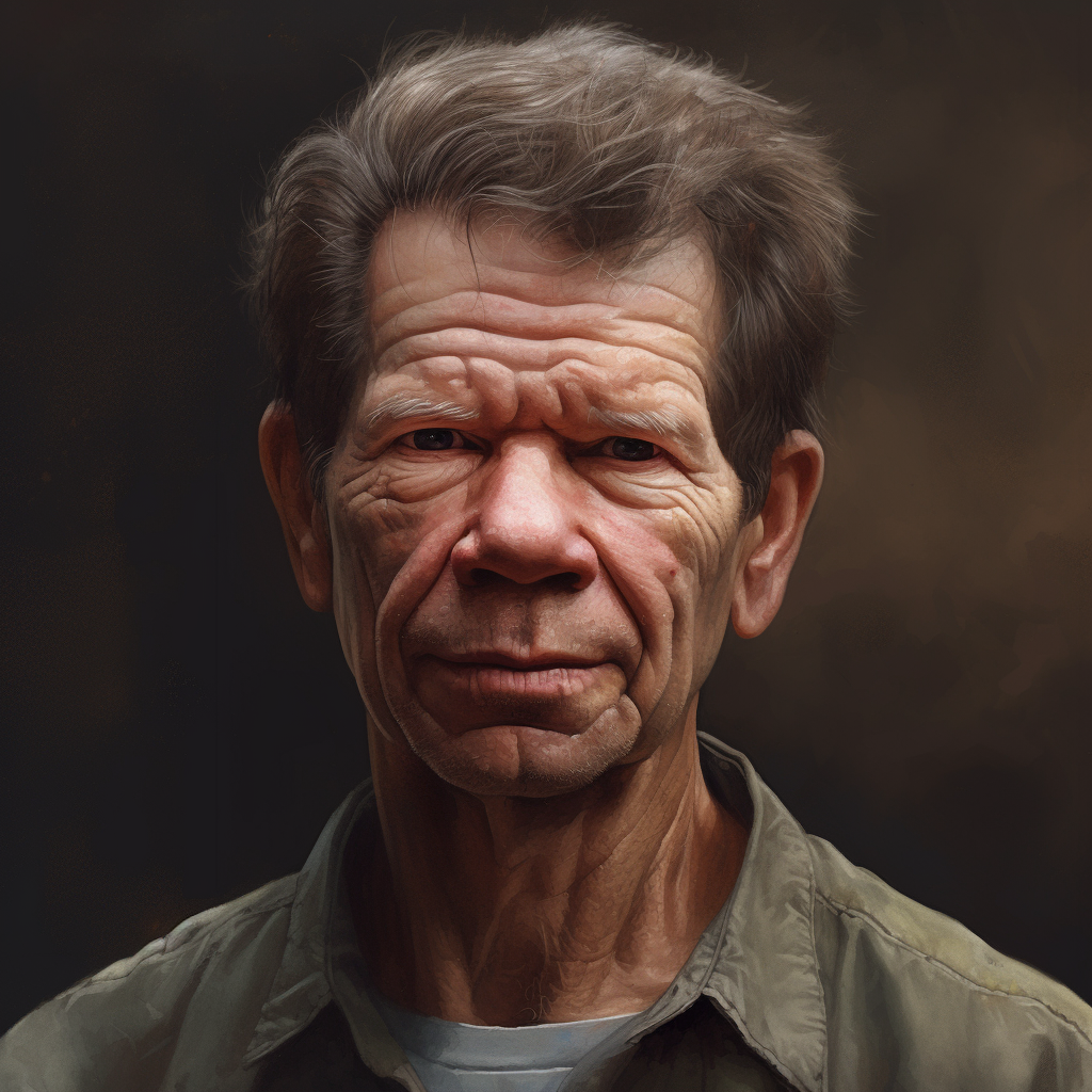 Hyper realistic portrait of Hal Finney