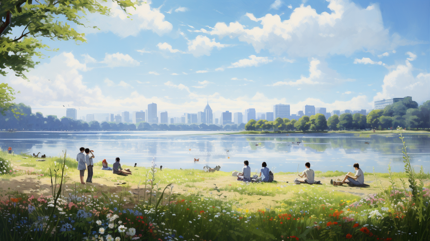 Peaceful atmosphere near Han River