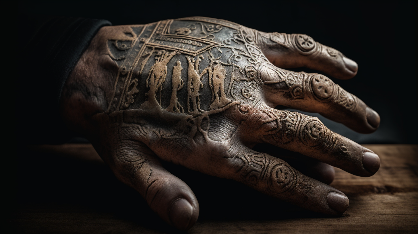 Hand with Skull Tattoo