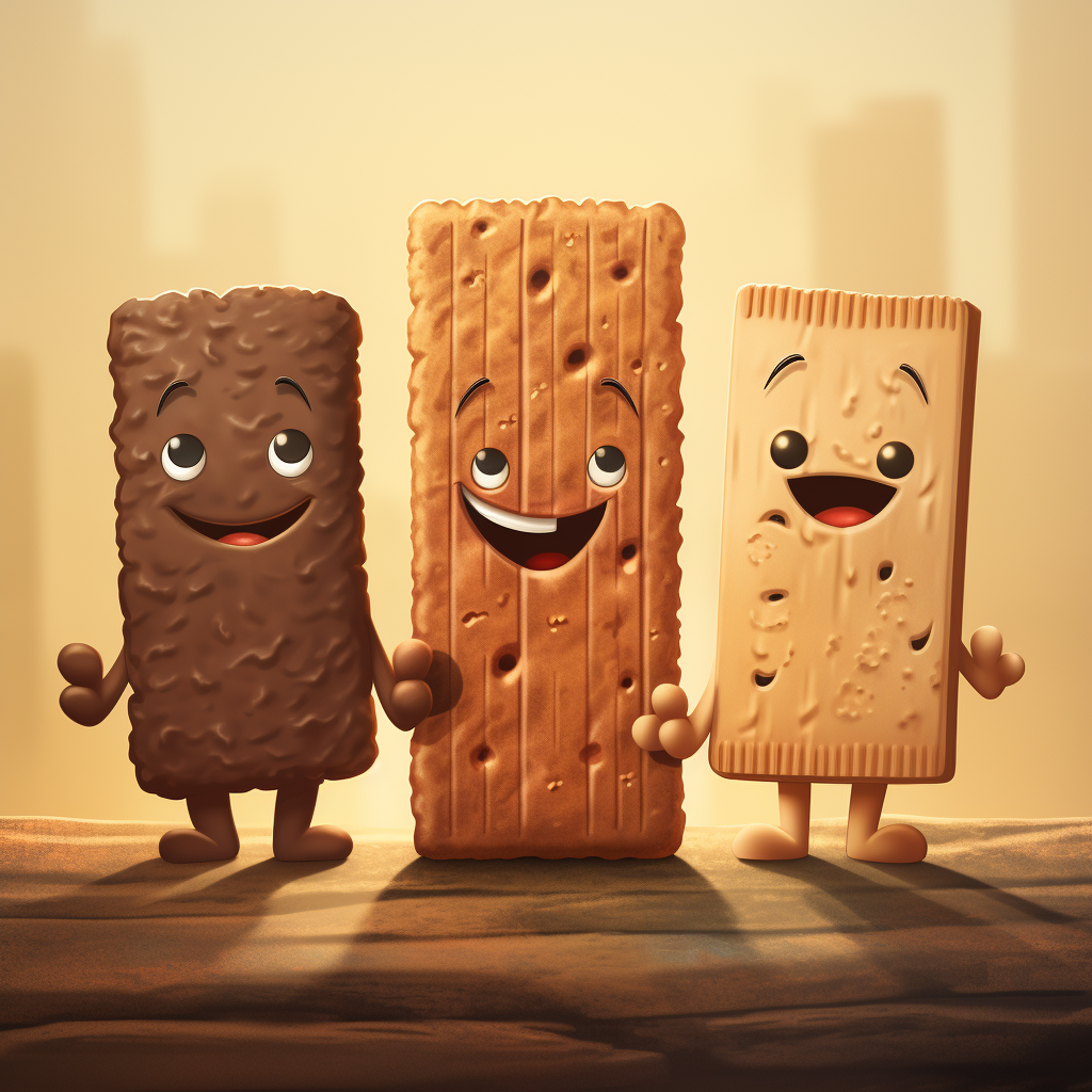 Happy Illustration with Three Characters