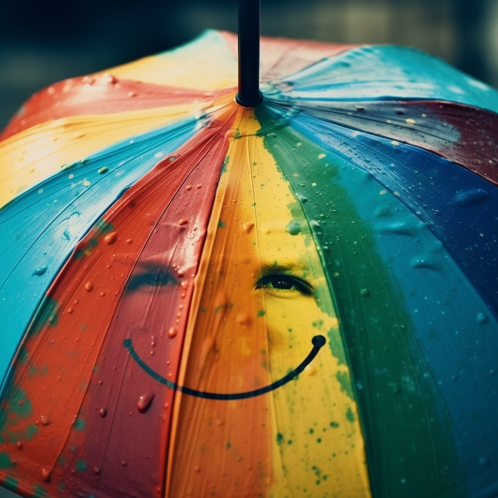 Woman smiling with joy in nature