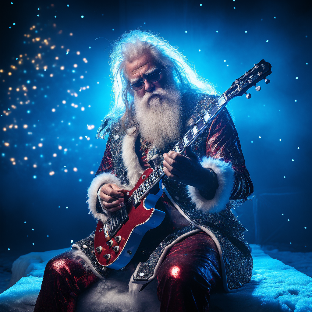 Hardrock Santa Claus Filled with Sadness