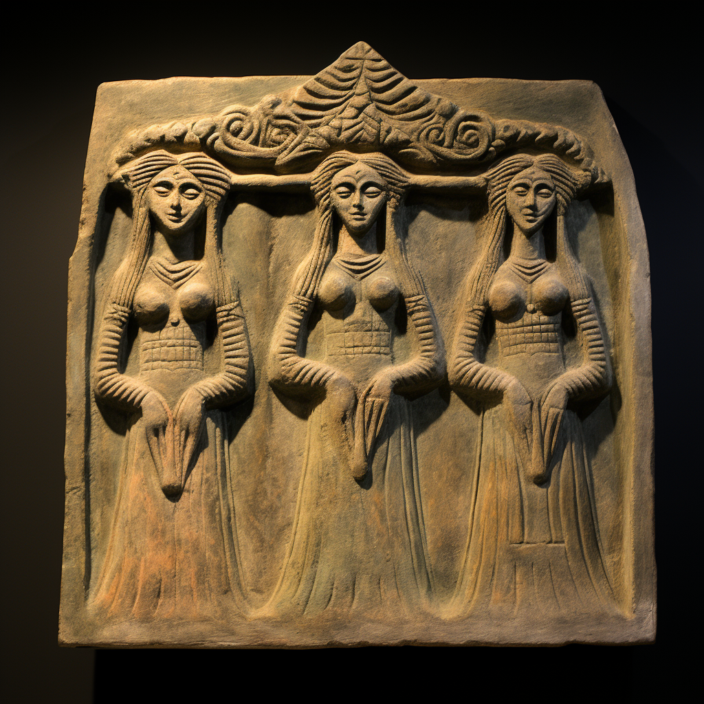 Ancient portrayal of Hecate Greek goddesses in art