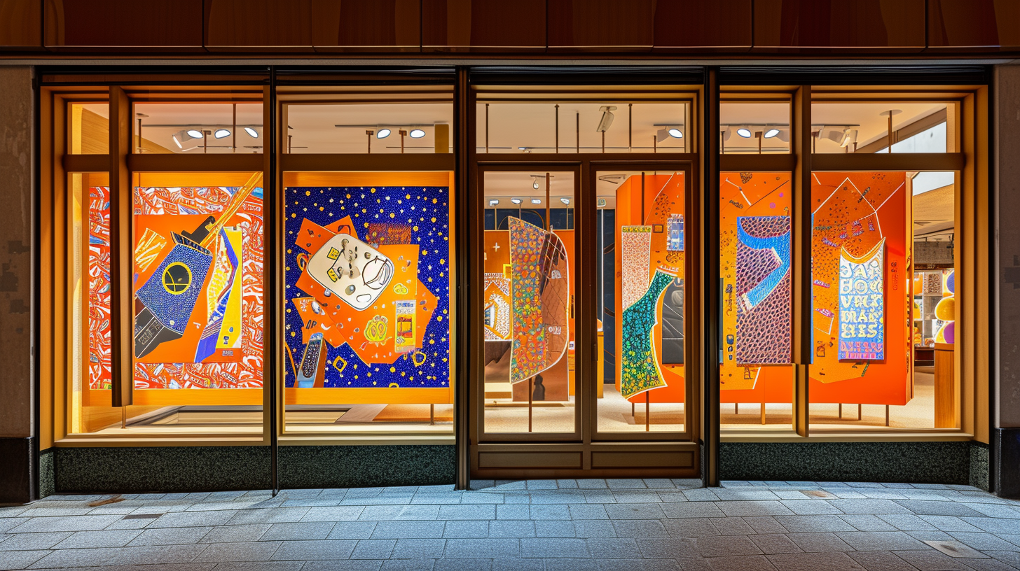 Vintage 1980's Hermès Store Window Display