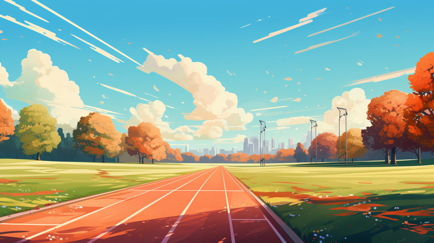 High school sports field background