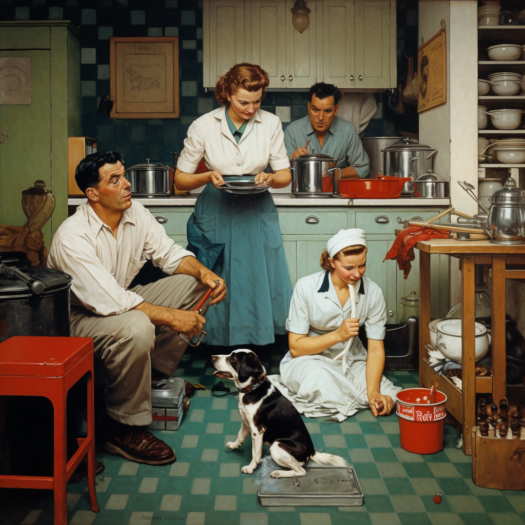 Home Scene Norman Rockwell