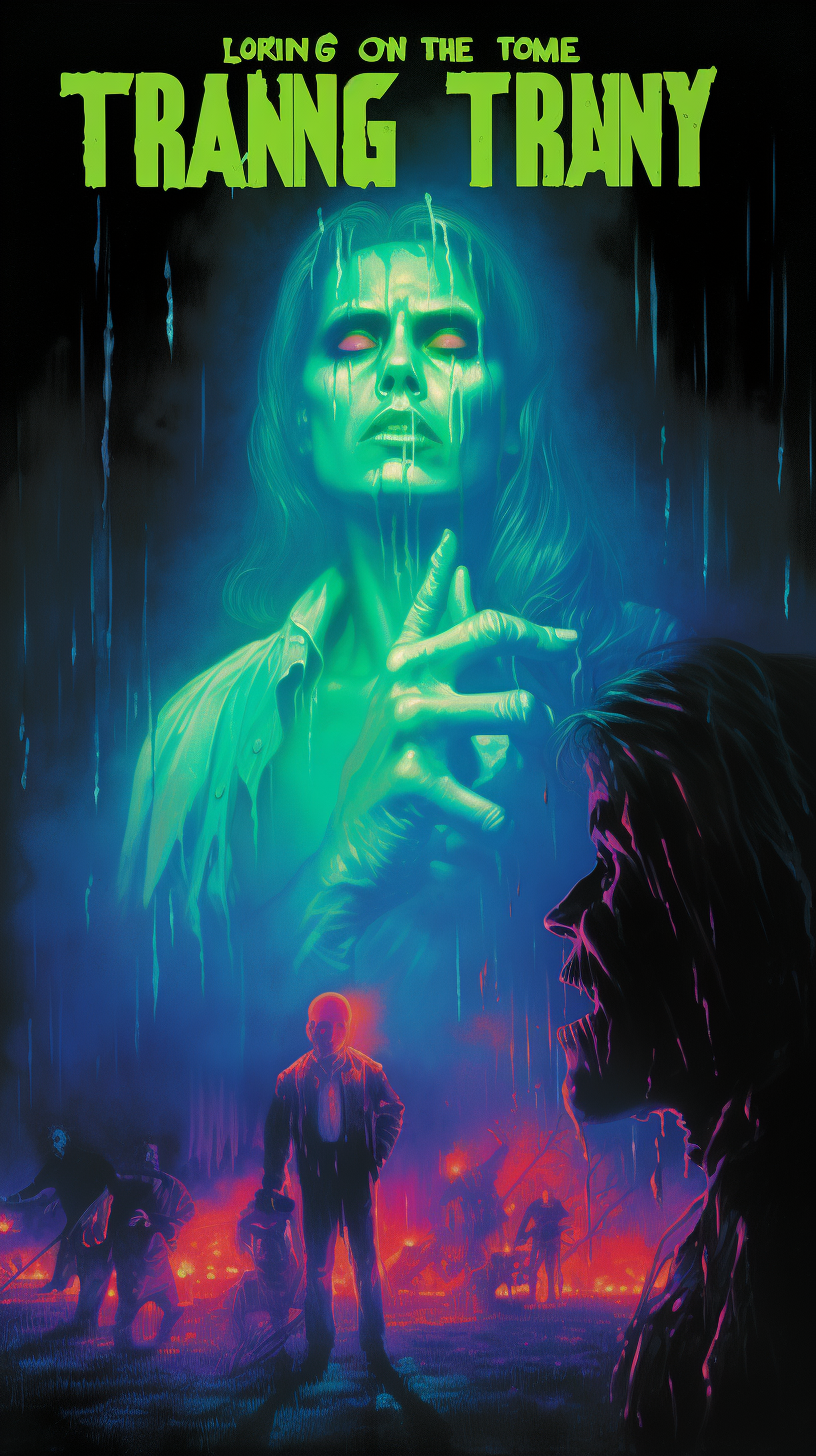 Classic 80's Style Horror Movie Poster
