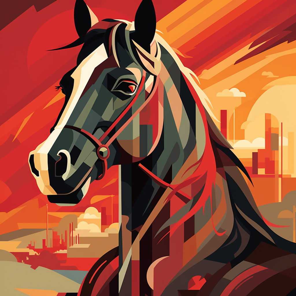 Beautiful horse artwork by Tom Whalen