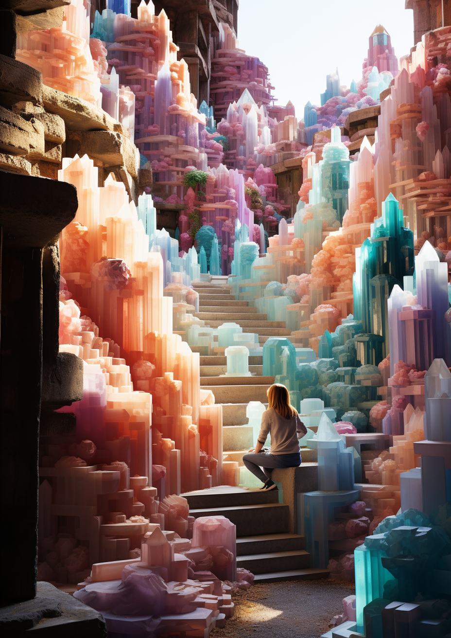 Human surreptitious cave crystals woodworking maximalist