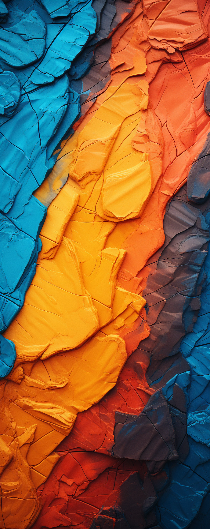 Colorful Plaster Art Texture