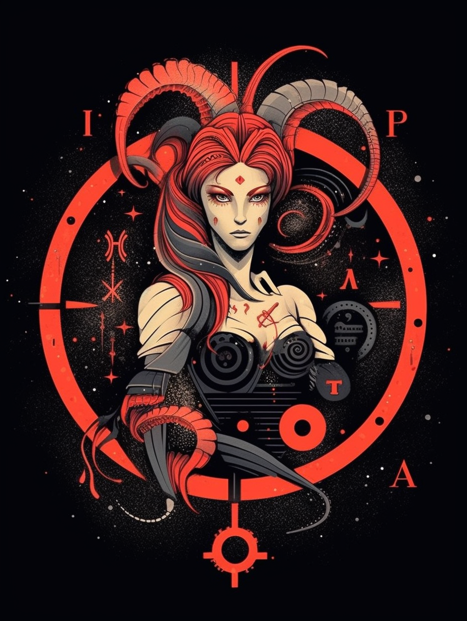 Infernal Punk Zodiac Scorpio Tattoo Image