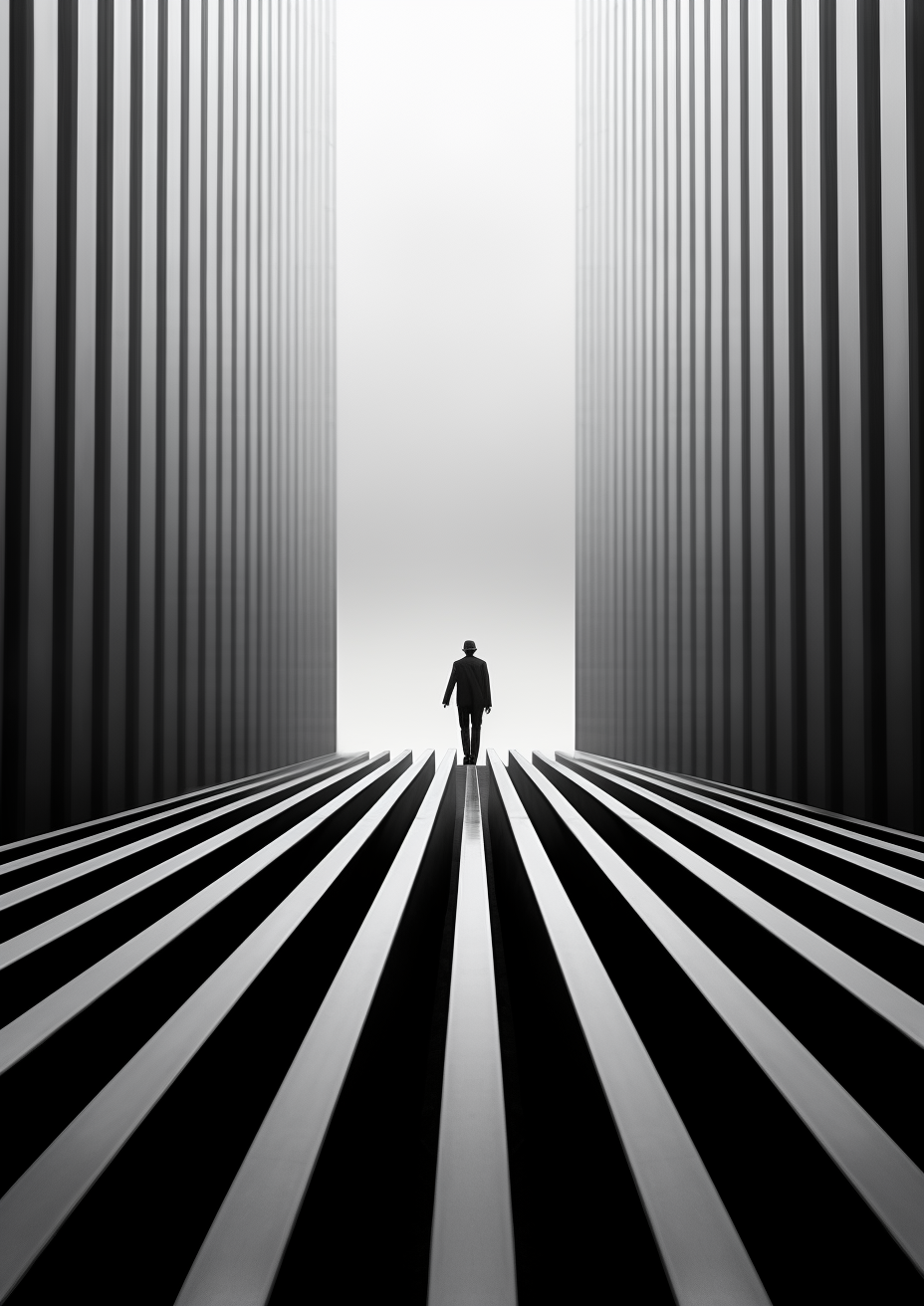 Simple black and white photo manipulation with bright inspiration