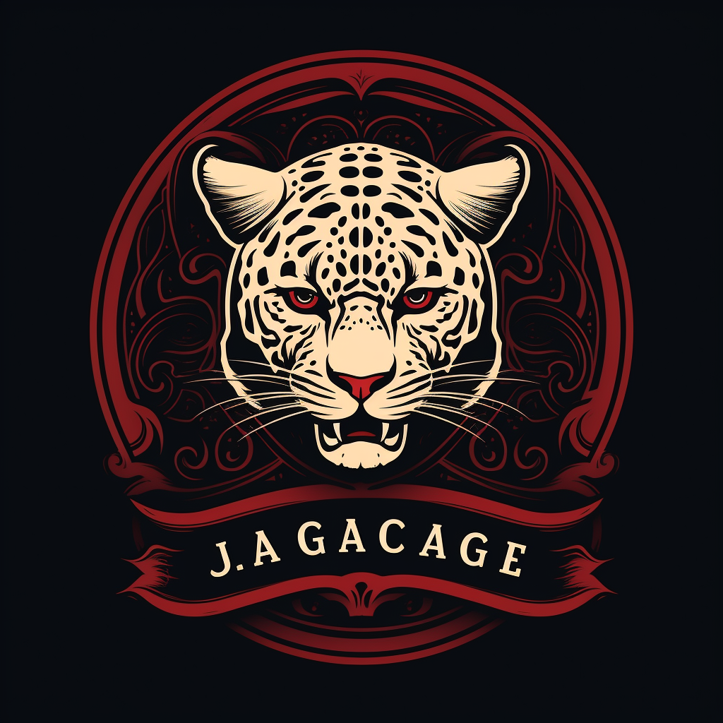 Jaguar Cafe Logo Sticker Design