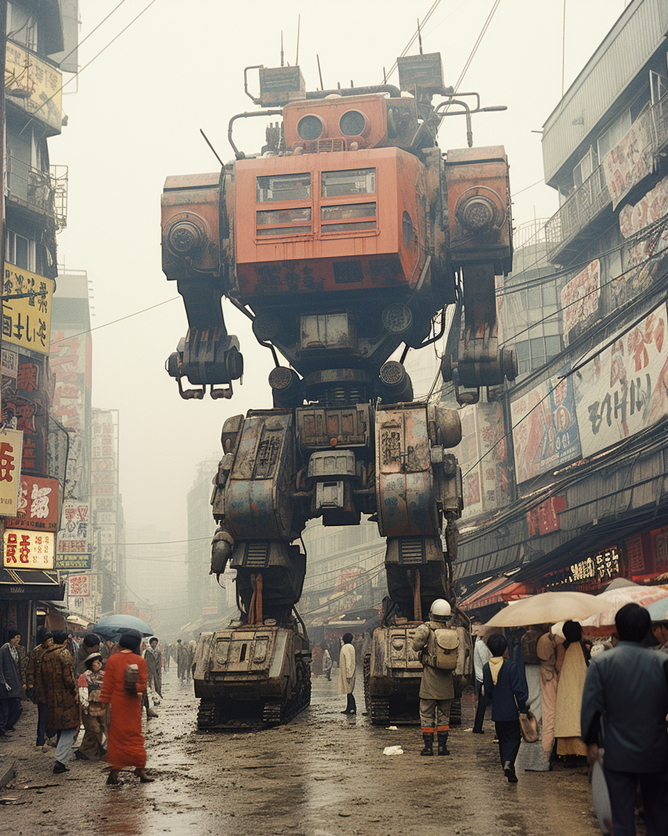 Japanese Retrofuturism Neohistorical Photography Super Robot