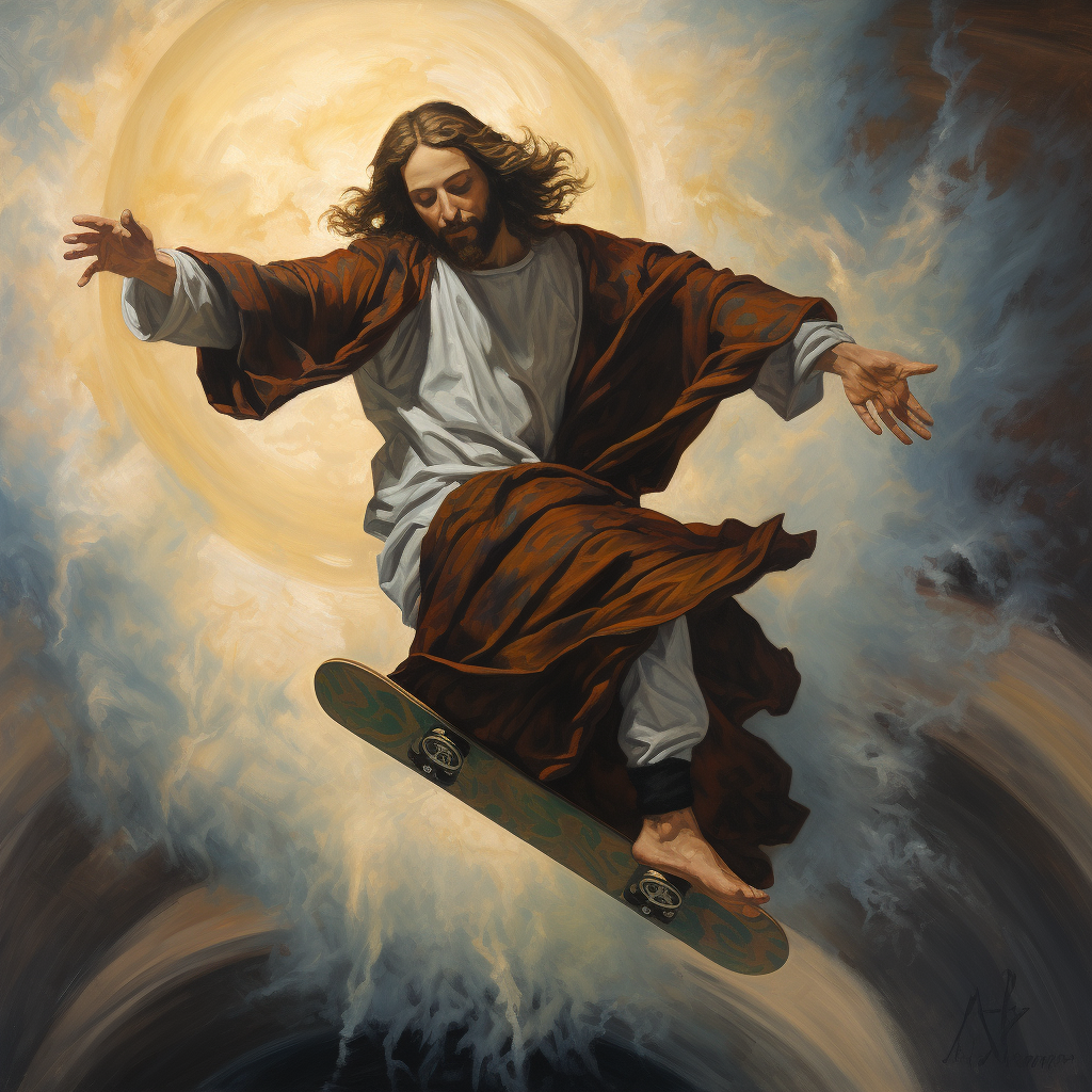 Jesus on Skateboard Renaissance